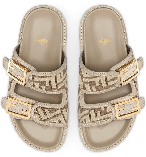 fendi sandals cream|Fendi sandals women's.